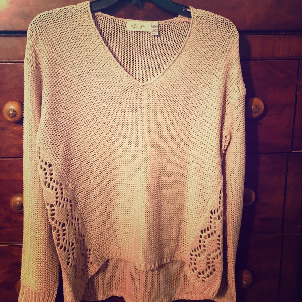 RD Style Knit Long Sleeve Pullover Sweater